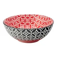 Cadiz Red & Black Bowl 6.3'' (16cm) X 6