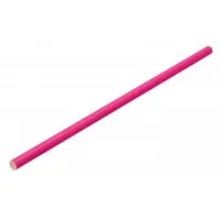Biodegradable Solid Pink Paper Straw 8'' X 250 X 24pk