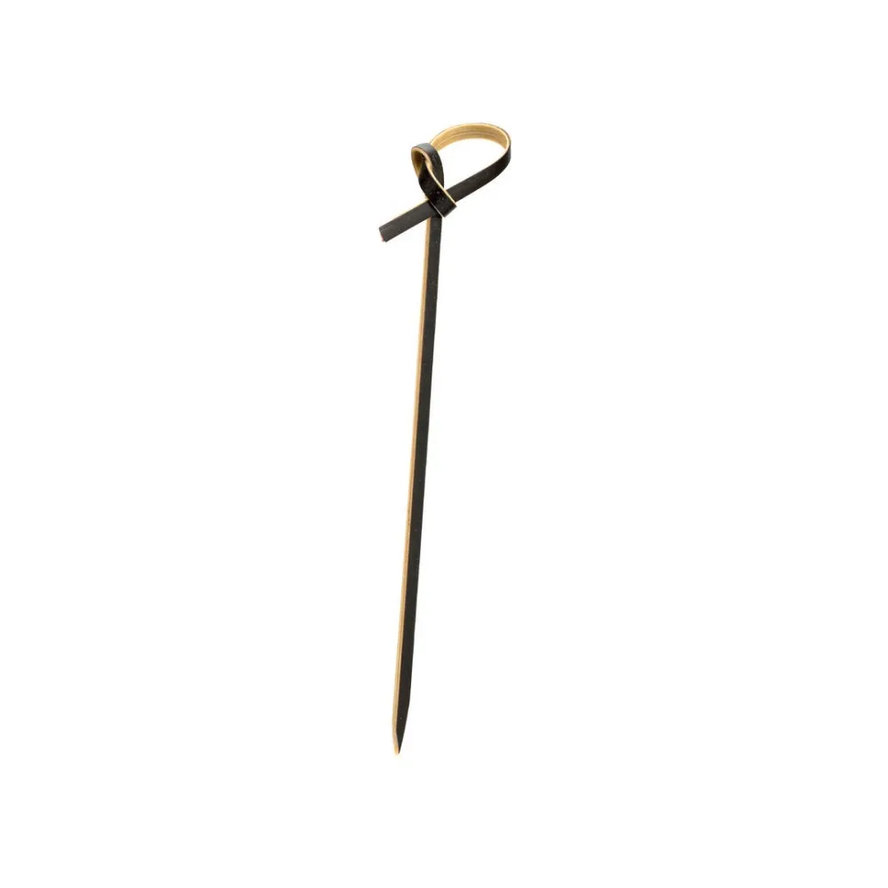 Bamboo Black Knotted Pick 3.5'' X 1000