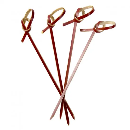 Bamboo Red Knotted Pick 3.5  X''