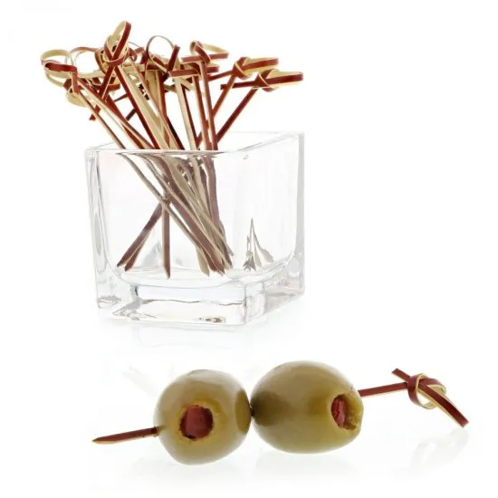 Bamboo Red Knotted Pick 3.5  X''