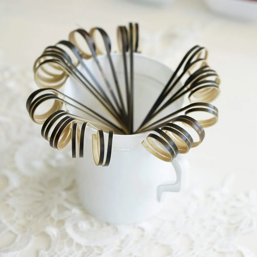 Curly Black Bamboo Skewer 4.75'' X 100