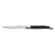 Laguiole Black Handled Steak Knife - Serrated Edge X 12