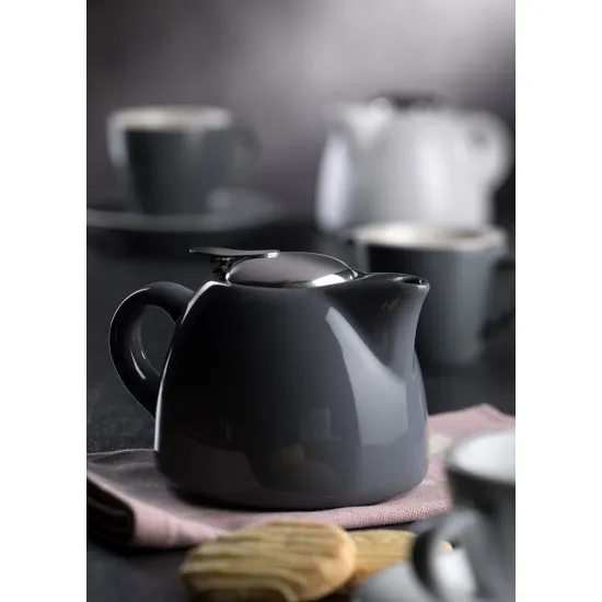Barista Grey Teapot 15oz (45cl) X 6
