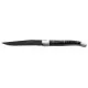 Laguiole Black Handled Steak Knife - Black Blade X 12