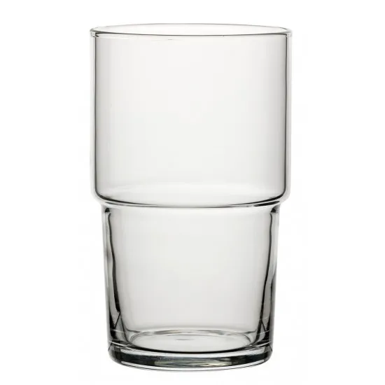 Hill Stacking Long Drink (toughened)  Plain Stackable Glass 