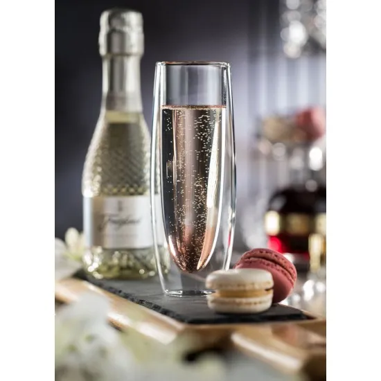 Double Walled Stemless Champagne 6oz (16cl) X 6