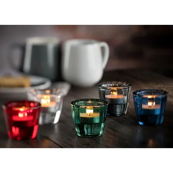 Ribbed Green Nightlight Holder X 12