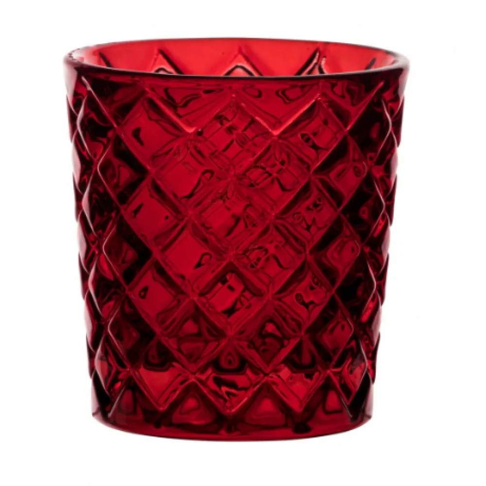 Criss Cross Red Nightlight Holder X 12