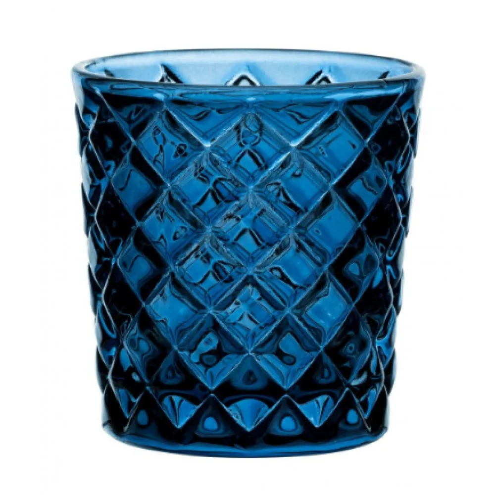 Criss Cross Blue Nightlight Holder X 12