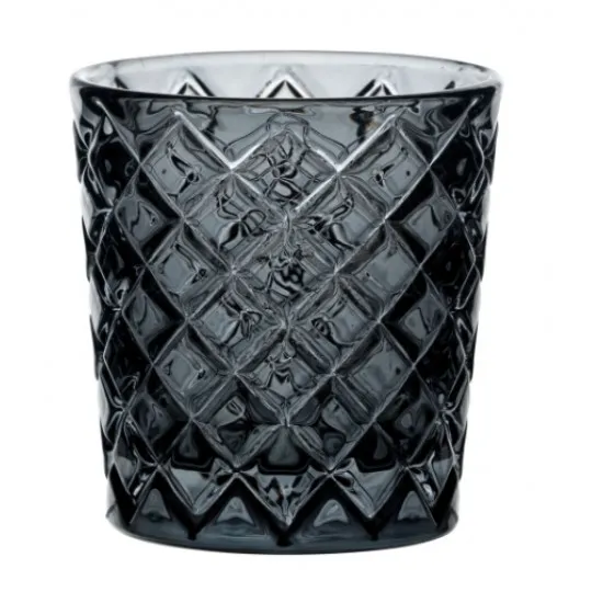 Criss Cross Grey Nightlight Holder X 12