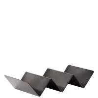 Black Triple Steet Food Stand 21 X 10cm X 12