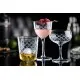 Rounded Martini Glass With Diamond Pattern