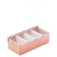 4 Part Copper Condiment Holder X 1