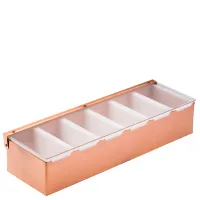 6 Part Copper Condiment Holder X 1