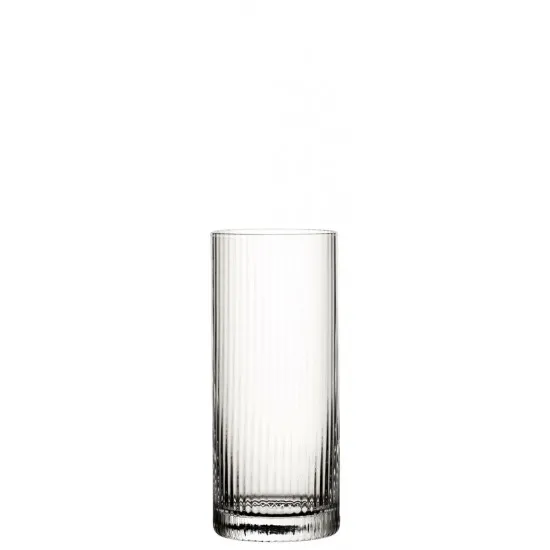 Rubbed Tall Glass Hayworth Tumbler 12.5oz (36cl) X 6