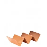 Copper Triple Street Food Stand 21cm X 10cm X 12