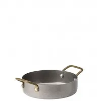 Vintage Steel Mini Casserole Dish 12.25cm X 6
