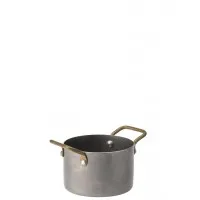 Vintage Steel Mini Casserole Dish 9cm X 6