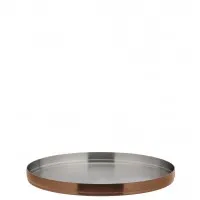 Brushed Copper Round Plate 9'' (23cm) X 6
