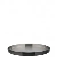 Brushed Black Round Plate 9'' (23cm) X 6