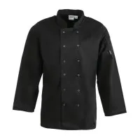 Vegas Black Chefs Jacket L/s - S