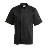 Vegas Black Chef Jacket S/s - Xl