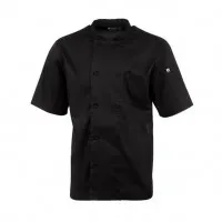 Cw Montreal Basic Blk Cool Vent Chef Jacket - Size L