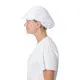 Woman wearing White Peaked Hat