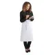 Waitress Wearing White Long Regular Waist Apron