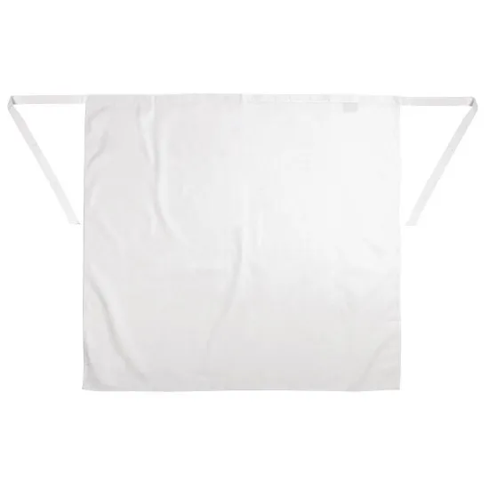 Waitress Wearing White Long Regular Waist Apron