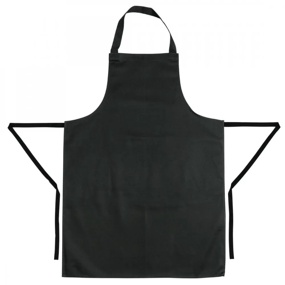 Whites Black Bib Apron Pcotton