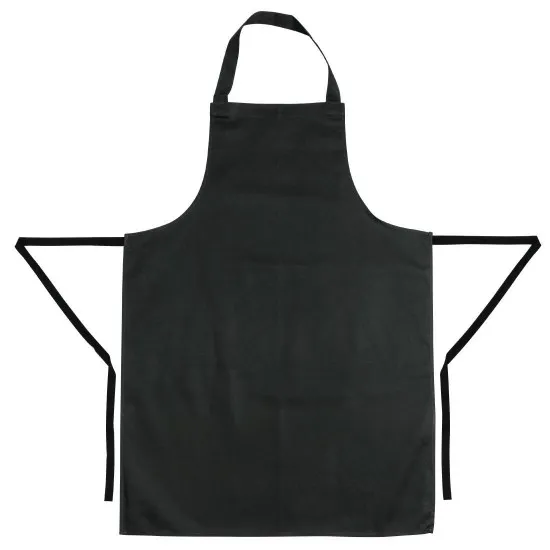 Chef Wearing Plain Black Apron