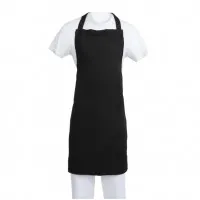 Black Extra Wide Bib Apron - 35-40''