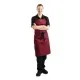 Whites Bib Apron Pcotton Burgundy
