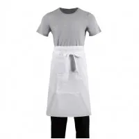 Regular Bistro Apron White 39.4x27.5''