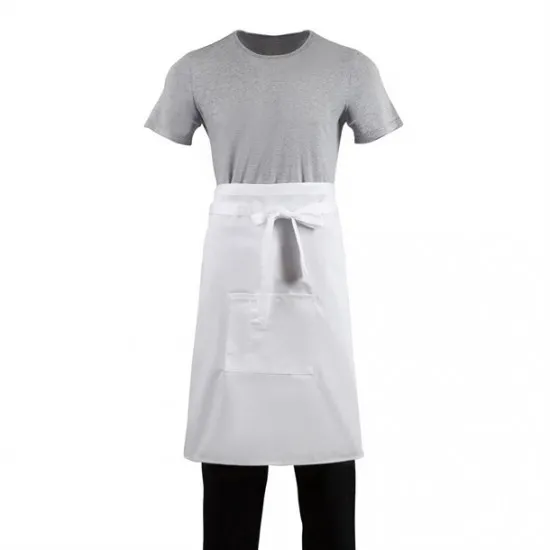 Regular Bistro Apron White 39.4x27.5''