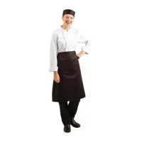 Whites Reg. Bistro Apron Blk 1000(l)mm X 700(w)mm