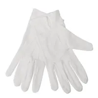 Waiting Gloves Ladies White 100% Cotton - Size L
