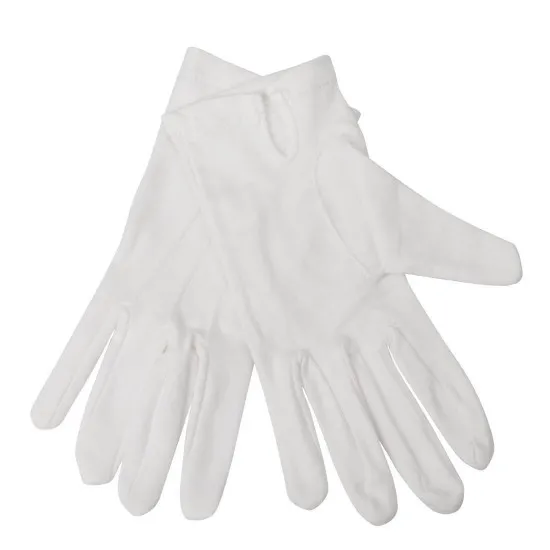 Waiting Gloves Ladies White 100% Cotton - Size L