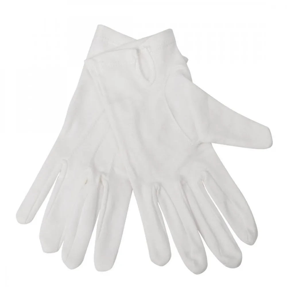 Waiting Gloves Ladies White 100% Cotton - Size L