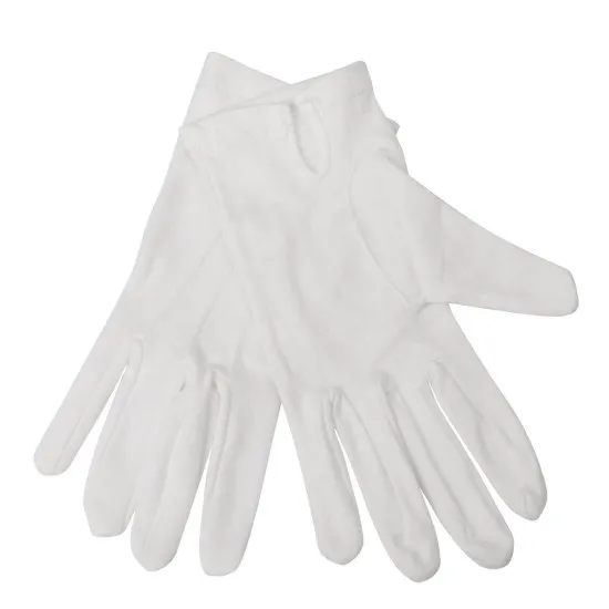 Waiting Gloves Ladies White 100% Cotton - Size L