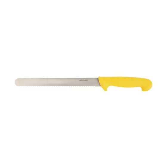 Hygiplas Slicer Serrated Yellow - 10''