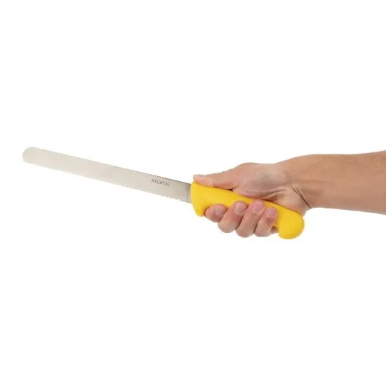 Hygiplas Slicer Serrated Yellow - 10''