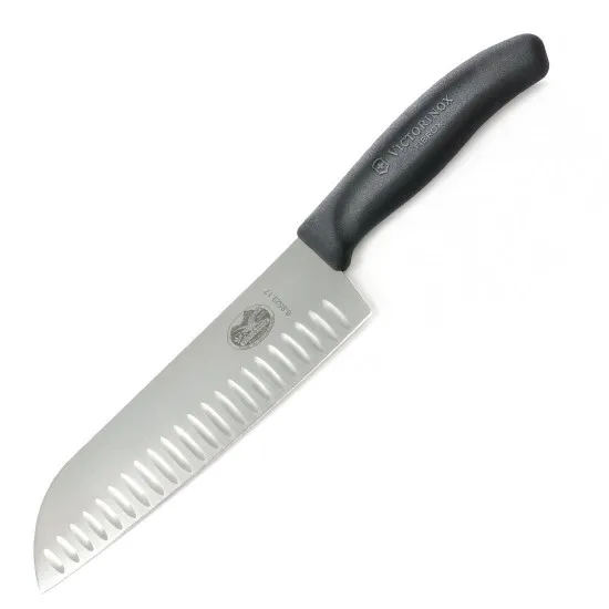 Victorinox 6.75'' Fibrox Santoku Knife Fluted
