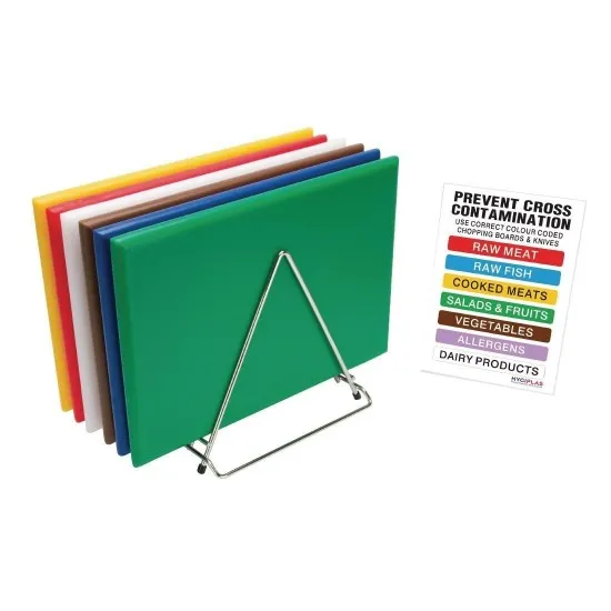 Hygiplas High Density Chopping Board Set - 18x12x1''