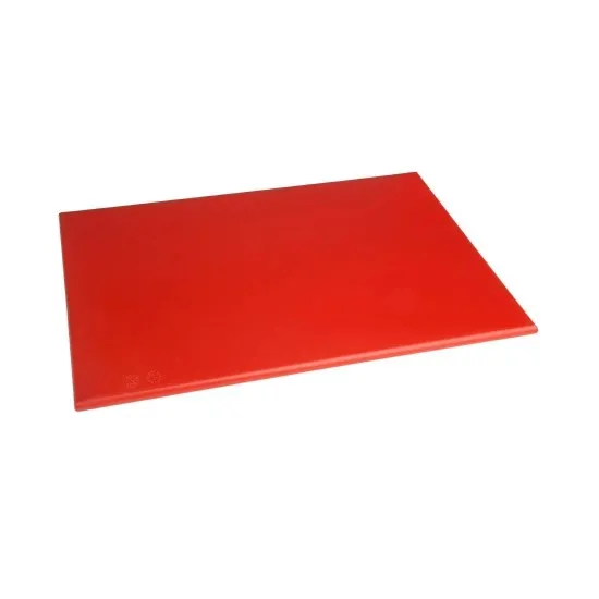 Hygiplas Anti-bacterial High Density Chopping Board Red - 18x12x1/2''