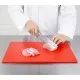 Hygiplas Anti-bacterial High Density Chopping Board Red - 18x12x1/2''