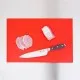 Hygiplas Anti-bacterial High Density Chopping Board Red - 18x12x1/2''