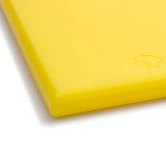 Hygiplas Anti-bacterial High Density Chopping Board Yellow - 18x12x1/2''